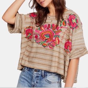 COPY - Free People Embroidered Catalunya Shirt NWT
